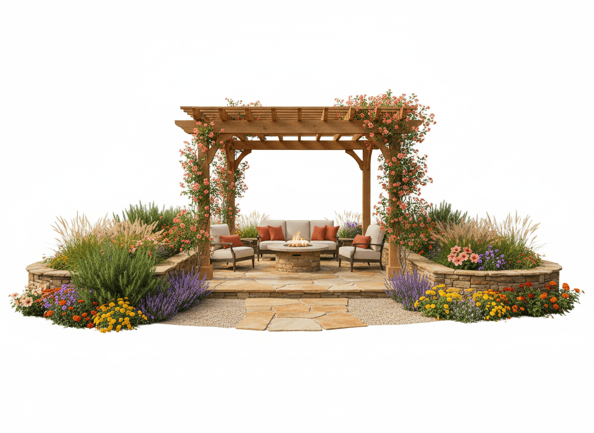 Completed outdoor design project